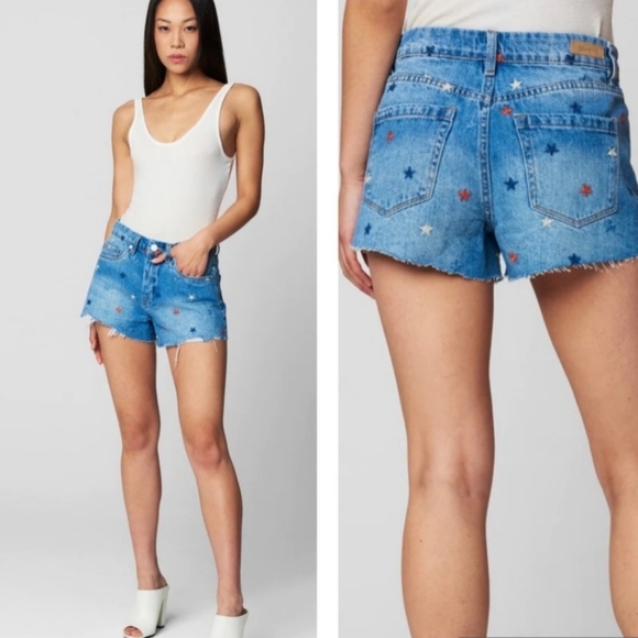 BlankNyc x Revolve Embroidered Shorts - Picture 2 of 12